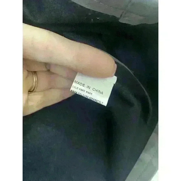 LF Mint Vanilla Dark‎ Grey Faux Leather Studded Mini Skirt Women's Size 8 NWT - Picture 3 of 8